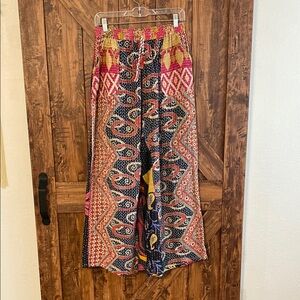 Kantha Bae Colorful Patterned Women's Pants Size M